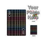 Neon plaid design Playing Cards 54 (Mini) 