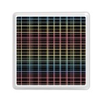 Neon plaid design Memory Card Reader (Square) 