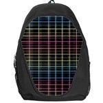 Neon plaid design Backpack Bag