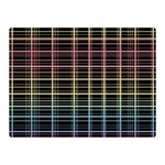 Neon plaid design Double Sided Flano Blanket (Mini) 