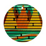 Decorative autumn landscape Ornament (Round) 