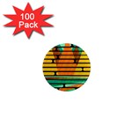 Decorative autumn landscape 1  Mini Magnets (100 pack) 