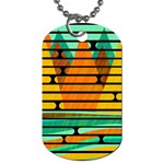 Decorative autumn landscape Dog Tag (Two Sides)