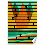 Decorative autumn landscape Canvas 24  x 36 