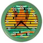 Decorative autumn landscape Color Wall Clocks