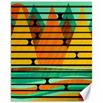 Decorative autumn landscape Canvas 11  x 14  