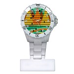 Decorative autumn landscape Plastic Nurses Watch