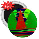 Magical Xmas night 3  Magnets (10 pack) 