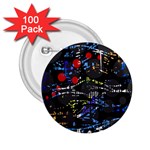 Blue confusion 2.25  Buttons (100 pack) 