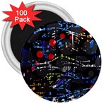 Blue confusion 3  Magnets (100 pack)