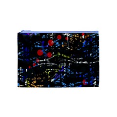 Blue confusion Cosmetic Bag (Medium)  from ArtsNow.com Front