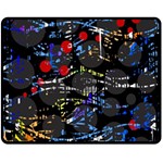 Blue confusion Double Sided Fleece Blanket (Medium) 