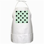 Polka Dots - Black on Pastel Green BBQ Apron