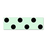 Polka Dots - Black on Pastel Green Sticker (Bumper)