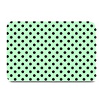 Polka Dots - Black on Mint Green Plate Mat