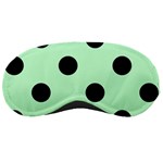 Polka Dots - Black on Mint Green Sleeping Mask