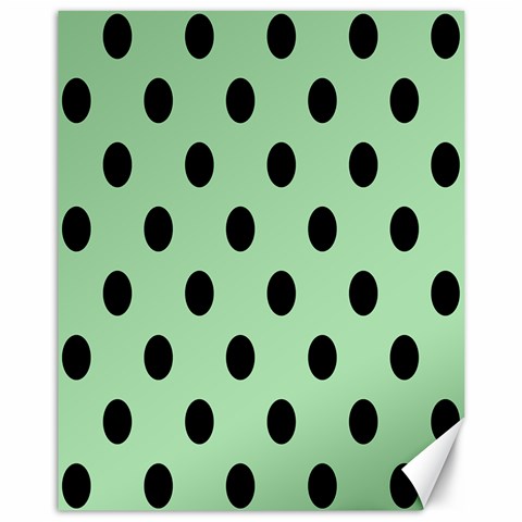 Polka Dots 10.95 x13.48  Canvas - 1