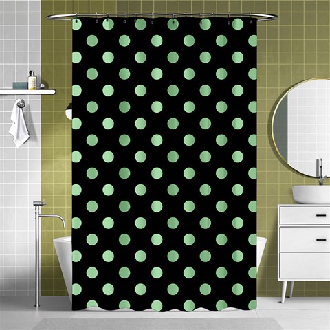 Polka Dots Curtain(48  X 72 ) - 42.18 x64.8  Curtain(48  X 72 )