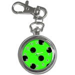 Polka Dots - Black on Neon Green Key Chain Watch