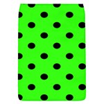 Polka Dots - Black on Neon Green Removable Flap Cover (S)