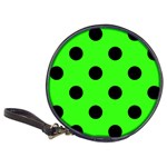 Polka Dots - Black on Neon Green Classic 20-CD Wallet