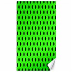 Polka Dots - Black on Neon Green Canvas 40  x 72 