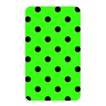 Polka Dots - Black on Neon Green Memory Card Reader (Rectangular)