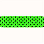 Polka Dots - Black on Neon Green Medium Bar Mat