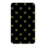 Polka Dots - Army Green on Black Memory Card Reader (Rectangular)