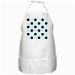 Polka Dots - Black on Bubbles Cyan BBQ Apron