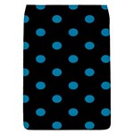 Polka Dots - Cerulean on Black Removable Flap Cover (S)