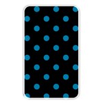 Polka Dots - Cerulean on Black Memory Card Reader (Rectangular)