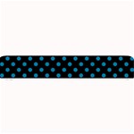 Polka Dots - Cerulean on Black Small Bar Mat