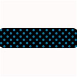 Polka Dots - Cerulean on Black Medium Bar Mat