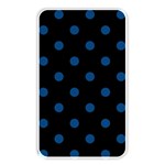 Polka Dots - Dark Cerulean on Black Memory Card Reader (Rectangular)