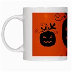 Halloween black pumpkins pattern White Mugs