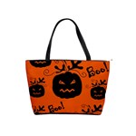 Halloween black pumpkins pattern Shoulder Handbags