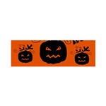 Halloween black pumpkins pattern Satin Scarf (Oblong)