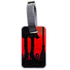 Halloween black witch Luggage Tags (Two Sides) from ArtsNow.com Front