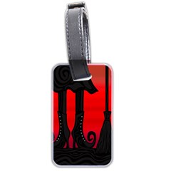 Halloween black witch Luggage Tags (Two Sides) from ArtsNow.com Back