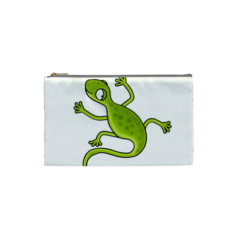 Green lizard Cosmetic Bag (Small)  from ArtsNow.com Front