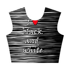 I love black and white 2 Cotton Crop Top from ArtsNow.com Front