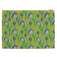 Tropical Floral Pattern Cosmetic Bag (XXL)  from ArtsNow.com Back