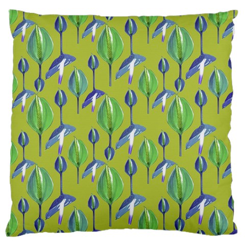 Tropical Floral Pattern Large Flano Cushion Case (Two Sides) from ArtsNow.com Front