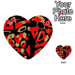 Ace Red artistic design Playing Cards 54 (Heart)  from ArtsNow.com Front - HeartA
