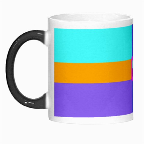 Right Angle Squares Stripes Cross Colored Morph Mugs from ArtsNow.com Left