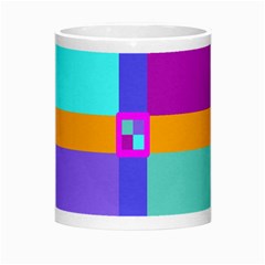 Right Angle Squares Stripes Cross Colored Morph Mugs from ArtsNow.com Center