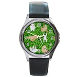 Funny Sloths Round Metal Watch