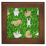 Funny Sloths Framed Tile