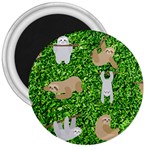 Funny Sloths 3  Magnet